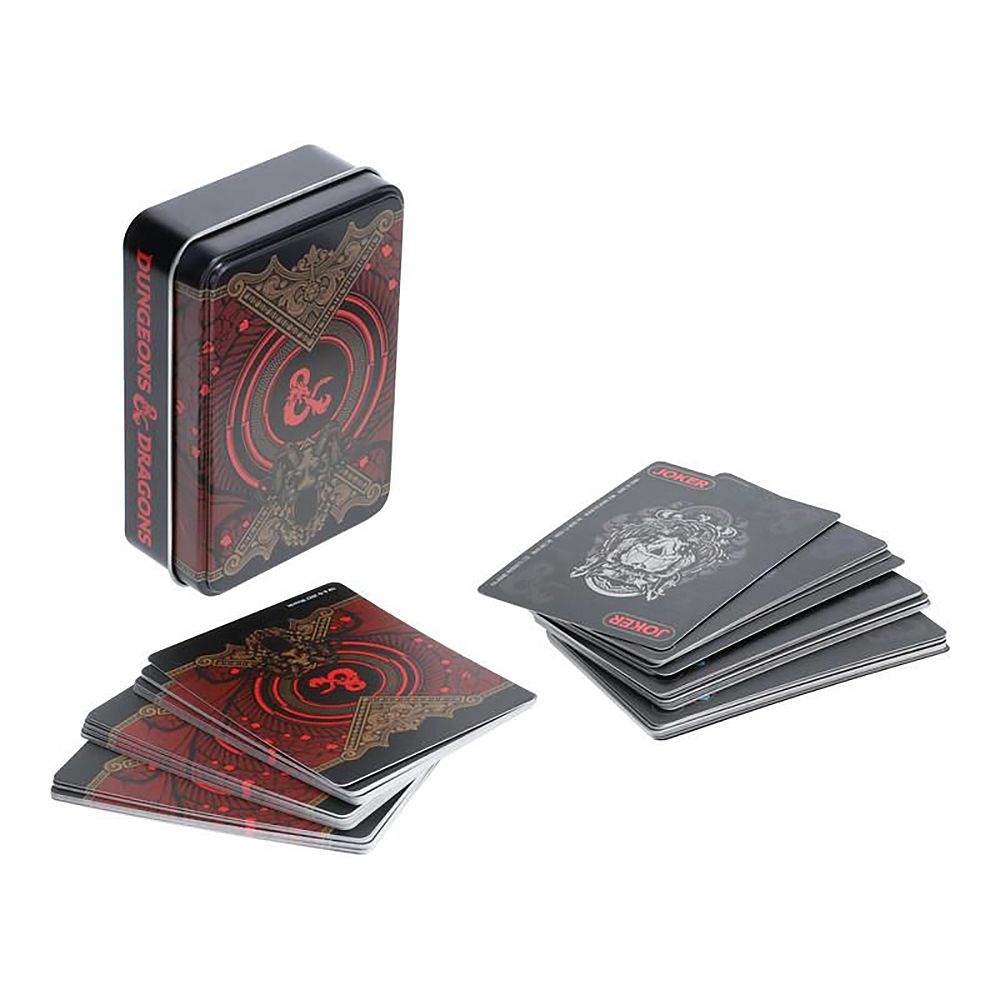 Playing Cards In Metallic Case DUNGEONS & DRAGONS