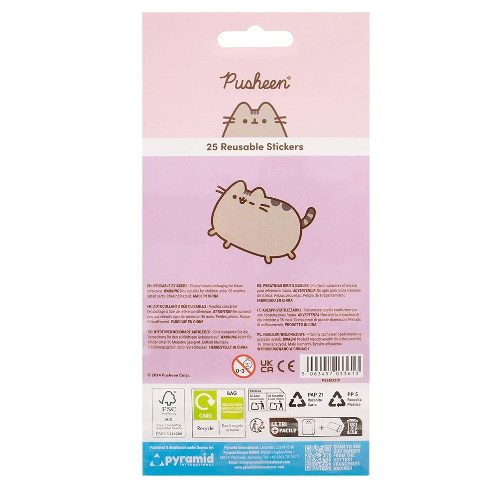 Reusable Stickers PUSHEEN