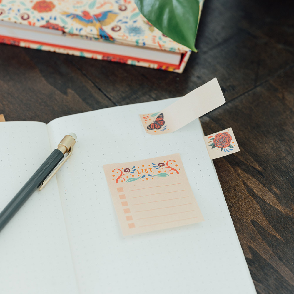 Weekly Planner Notepad 19Χ17cm with Sticky Notes FRIDA KAHLO Viva La Vida