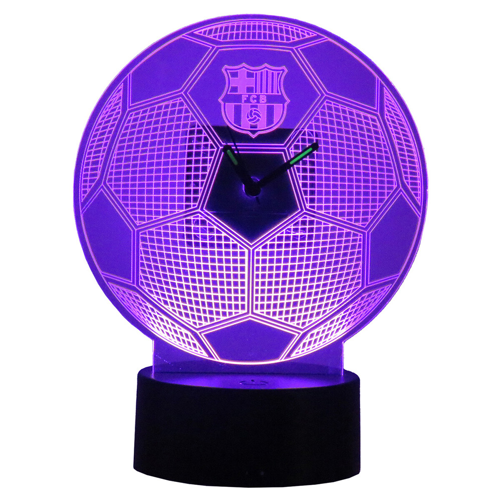 FC BARCELONA Επιτραπέζιο Ρολόι με LED φως