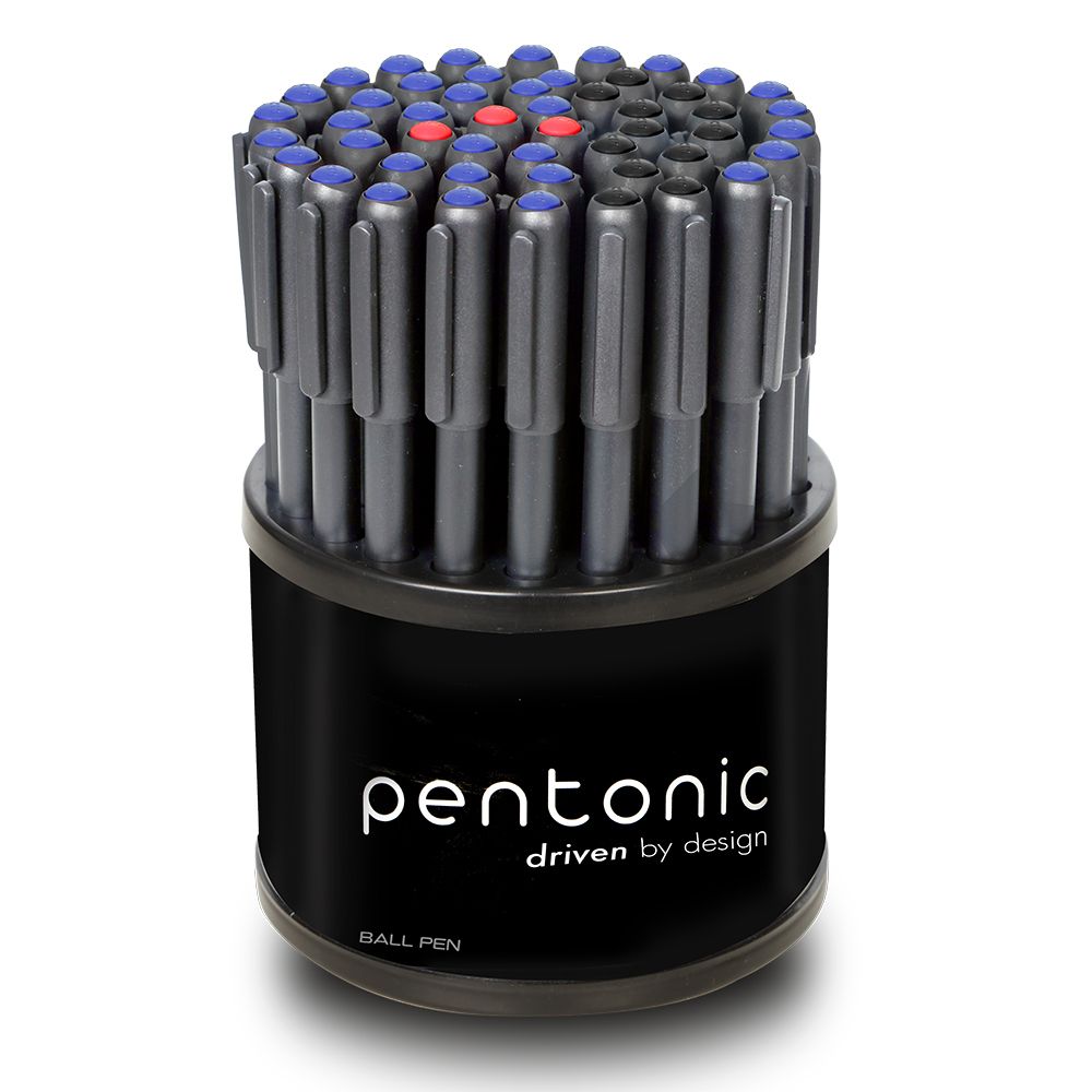 Ball pen LINC Pentonic/3 mixed colors (black, blue, red), 1.00mm, display 50 pcs