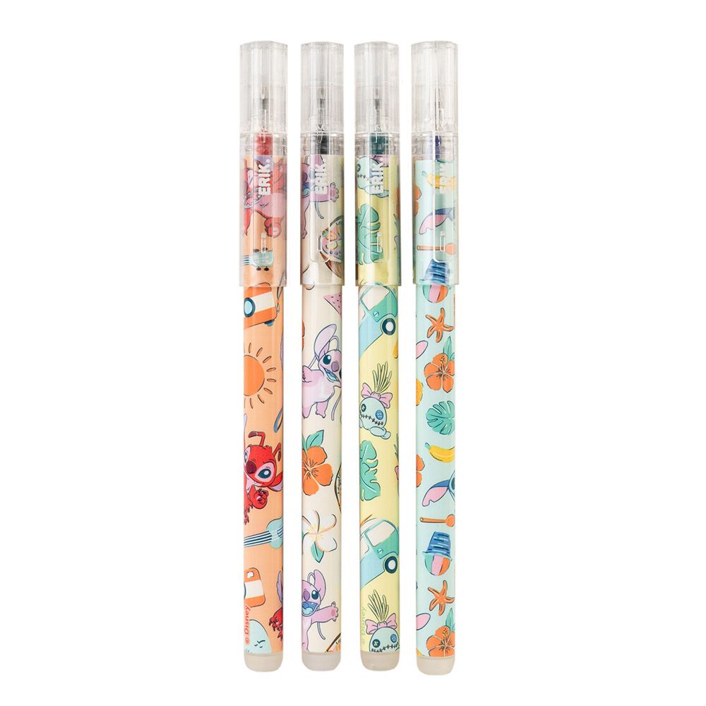 Erasable Pens 4 Colors Set of 4 pieces DISNEY STITCH