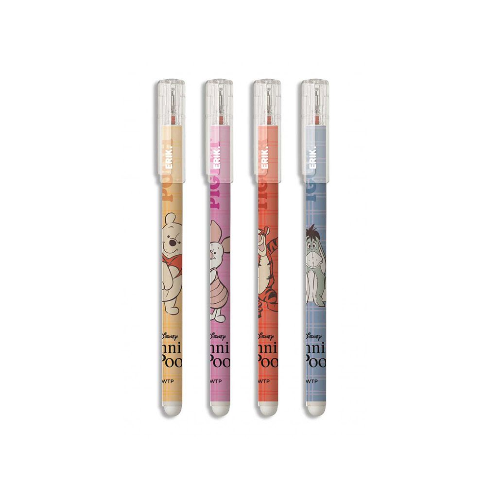 Erasable Pens 4 Colors Set of 4 pieces DISNEY Winnie the Pooh