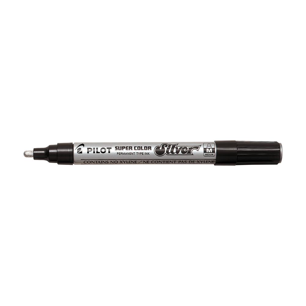 PILOT Marker Super Color 4.5mm Medium Silver 12 Pcs