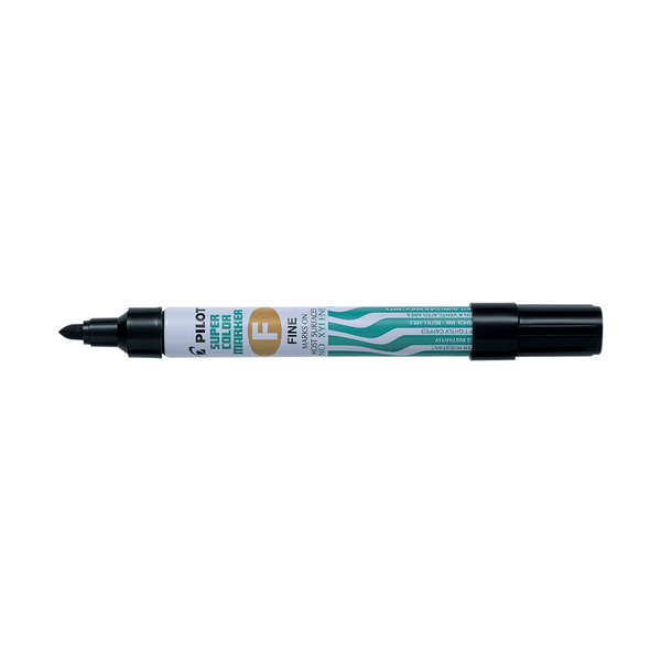 Permanent Marker PILOT Super Color SCA Fine Black, Pack of 12pcs
