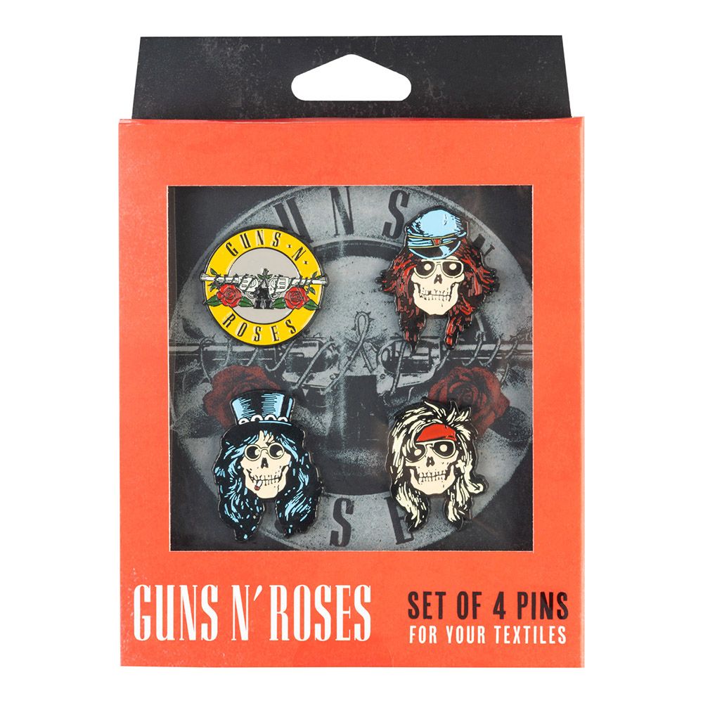 4 Badge Pack GUNS N' ROSES