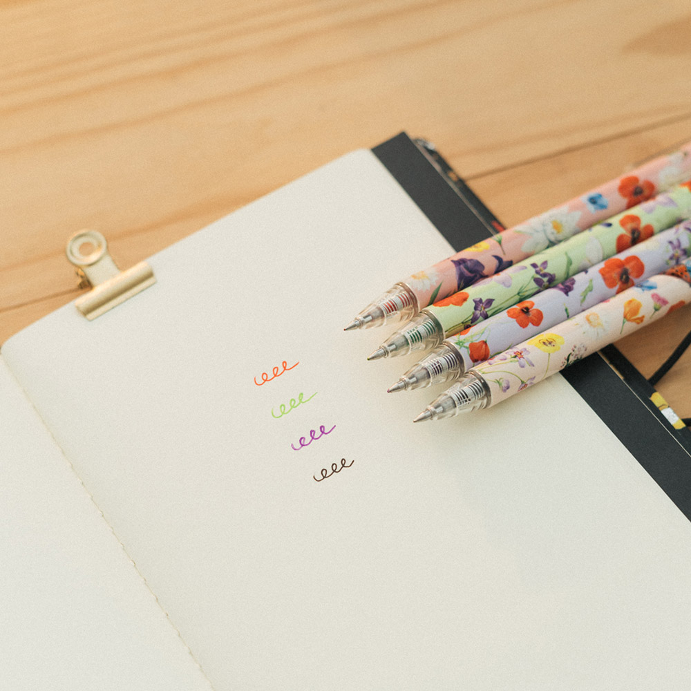 Set of 4 Pens SLEEPLESS GARDEN