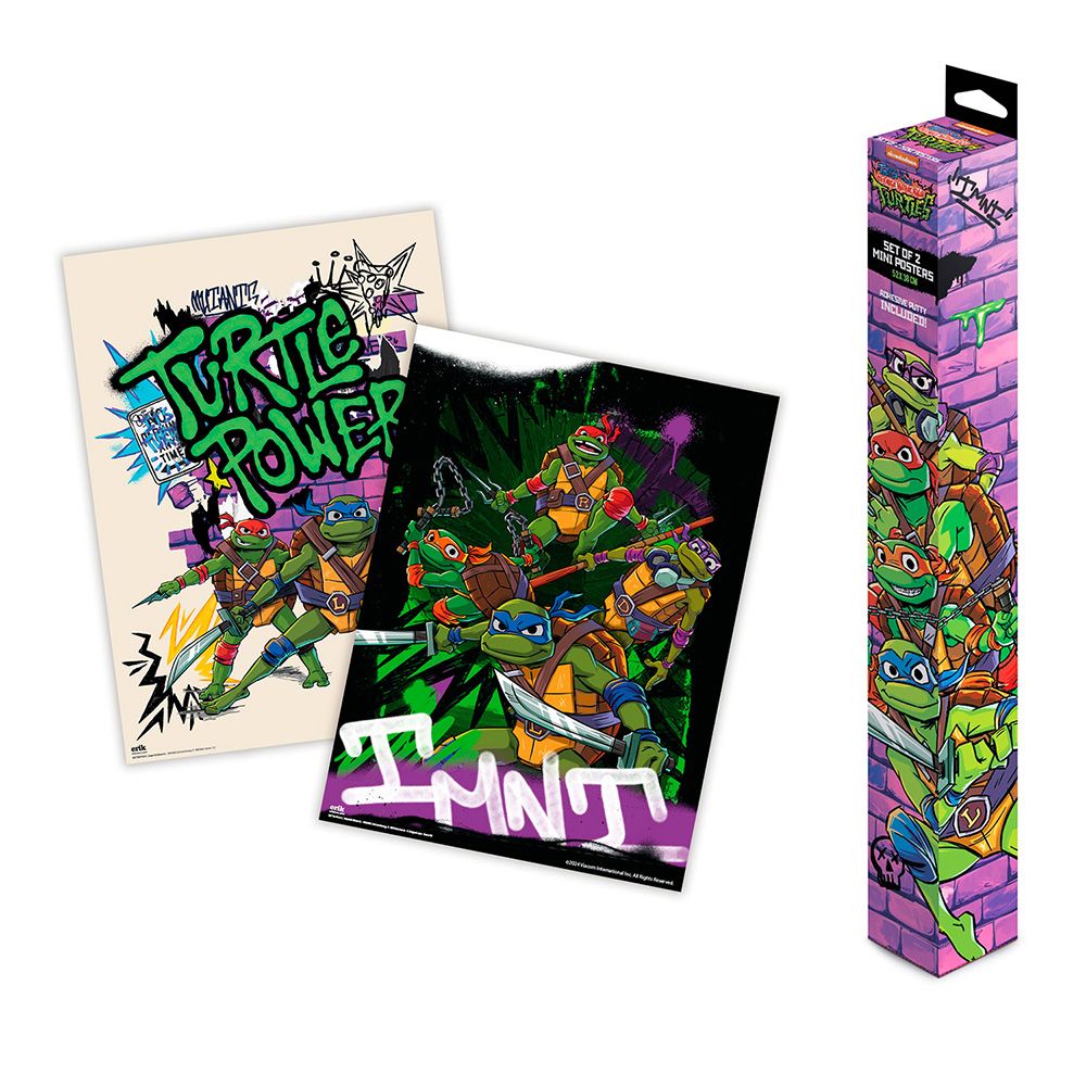Set of 2 Mini Posters 38Χ52cm TEENAGE MUTANT NINJA TURTLES