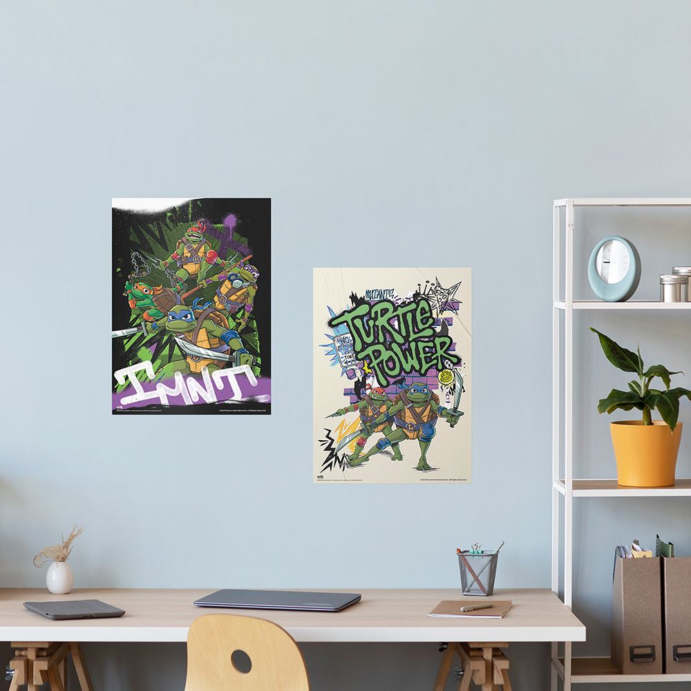 Set of 2 Mini Posters 38Χ52cm TEENAGE MUTANT NINJA TURTLES