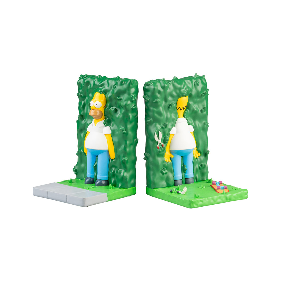 Set of 2 Resin Bookends 11cm THE SIMPSONS Homer Bush