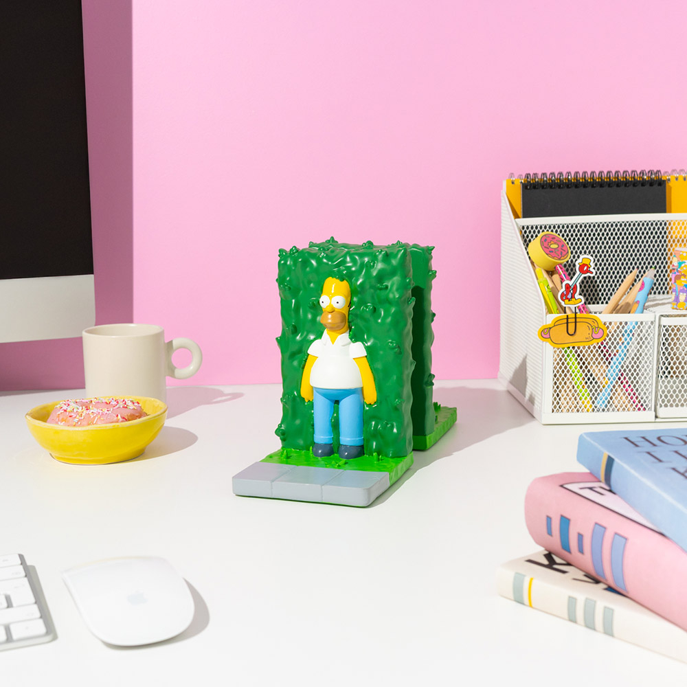 Set of 2 Resin Bookends 11cm THE SIMPSONS Homer Bush