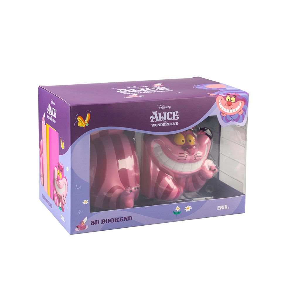 Σετ με 2 Βιβλιοστάτες DISNEY ALICE IN WONDERLAND CHESHIRE CAT