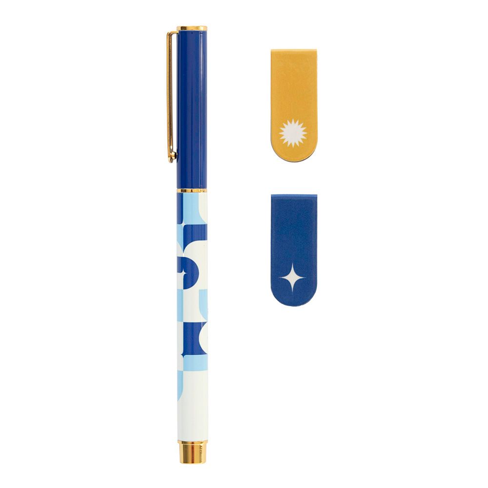 Premium Set of 1 Pen & 2 Magnetic Bookmarks KOKONOTE AKALIA