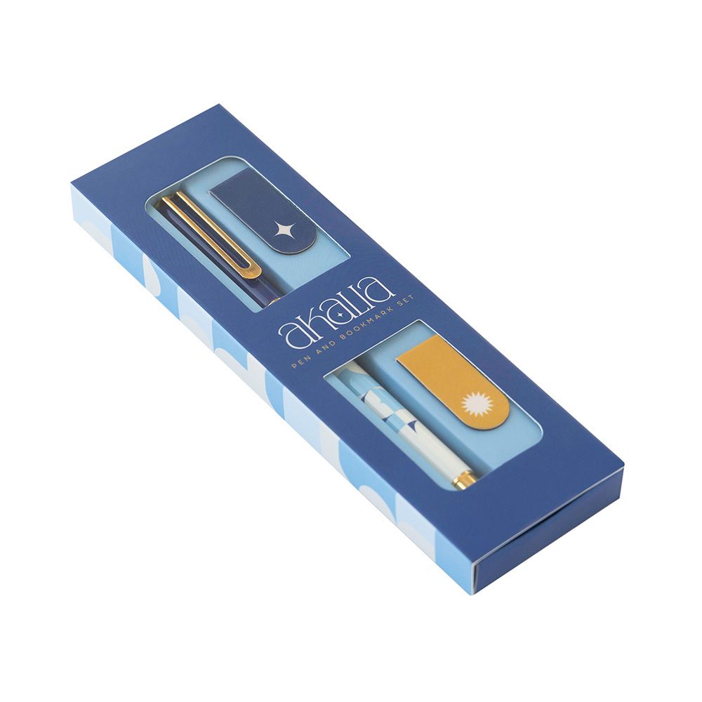 Premium Set of 1 Pen & 2 Magnetic Bookmarks KOKONOTE AKALIA