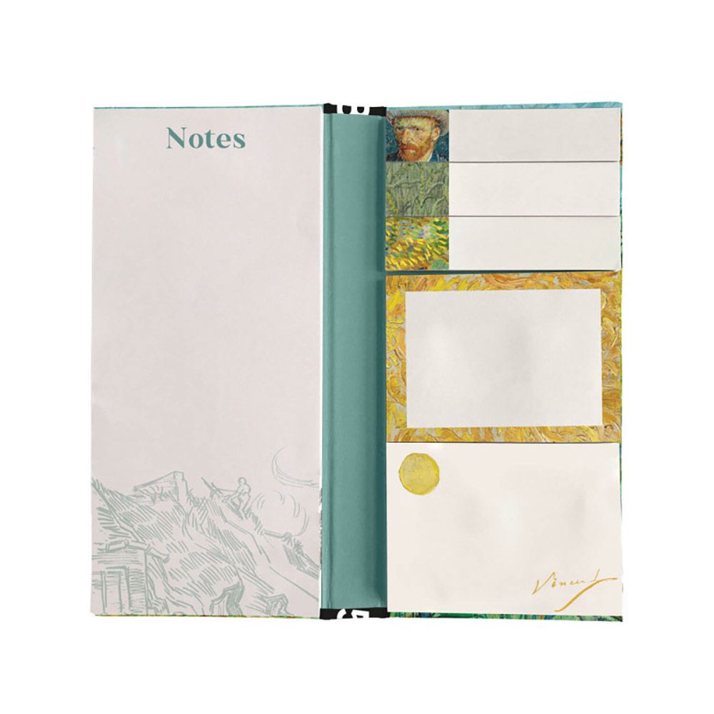 Notepad 8Χ17cm with Sticky Notes in 6 sizes VAN GOGH MUSEUM