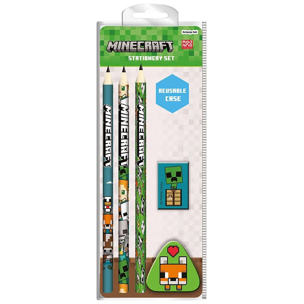 Stationery Kit 5 Pieces MINECRAFT Chibi Fox