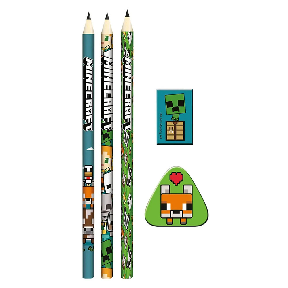 Stationery Kit 5 Pieces MINECRAFT Chibi Fox