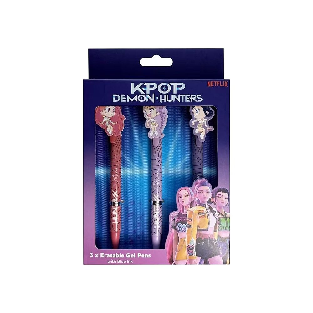 Στυλό Gel Pen που σβήνουν K-POP DEMON HUNTERS σε Συσκ. 3 τεμαχίων