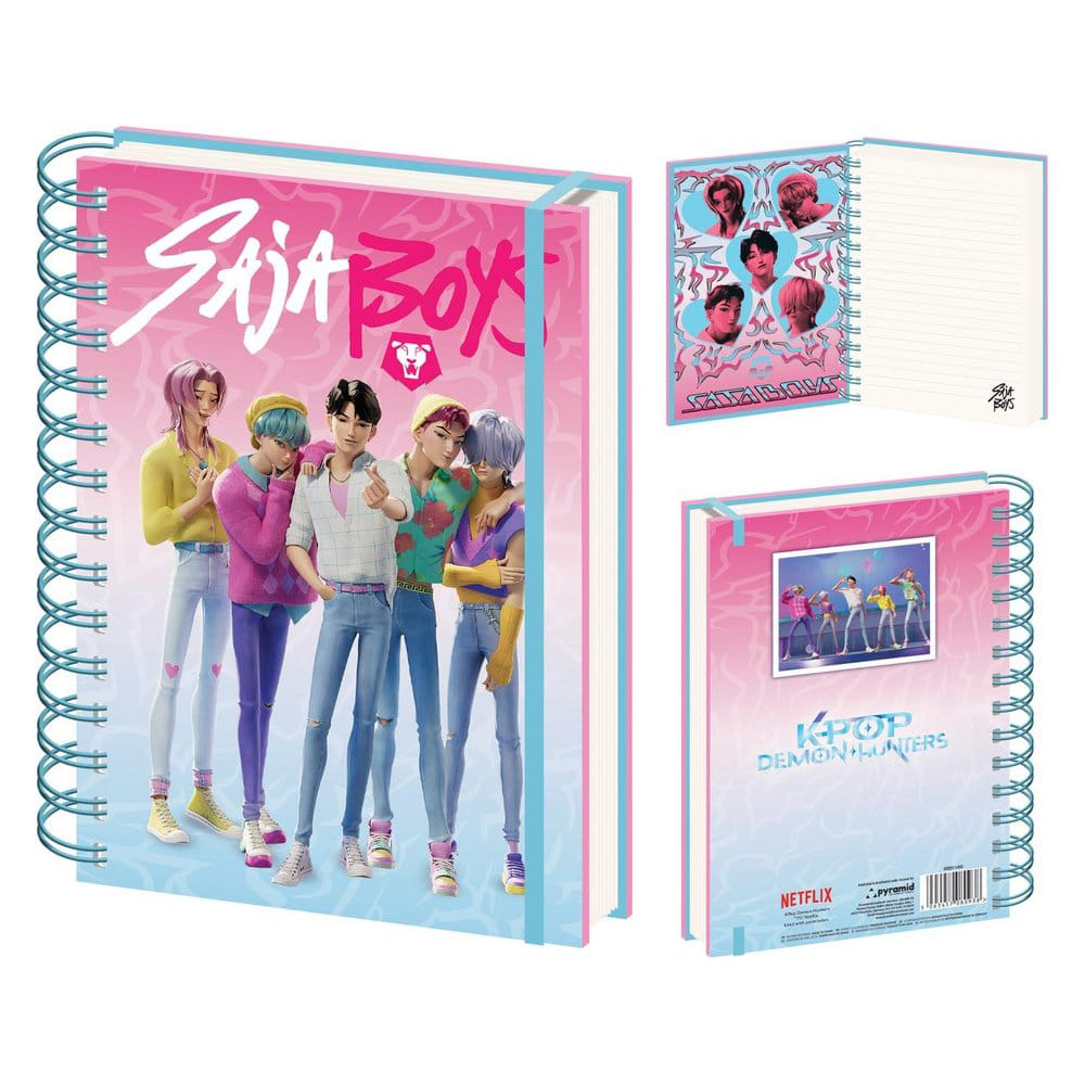 Wire -o Hardcover Notebook A5 3D (SAJA BOYS) K-POP DEMON HUNTERS