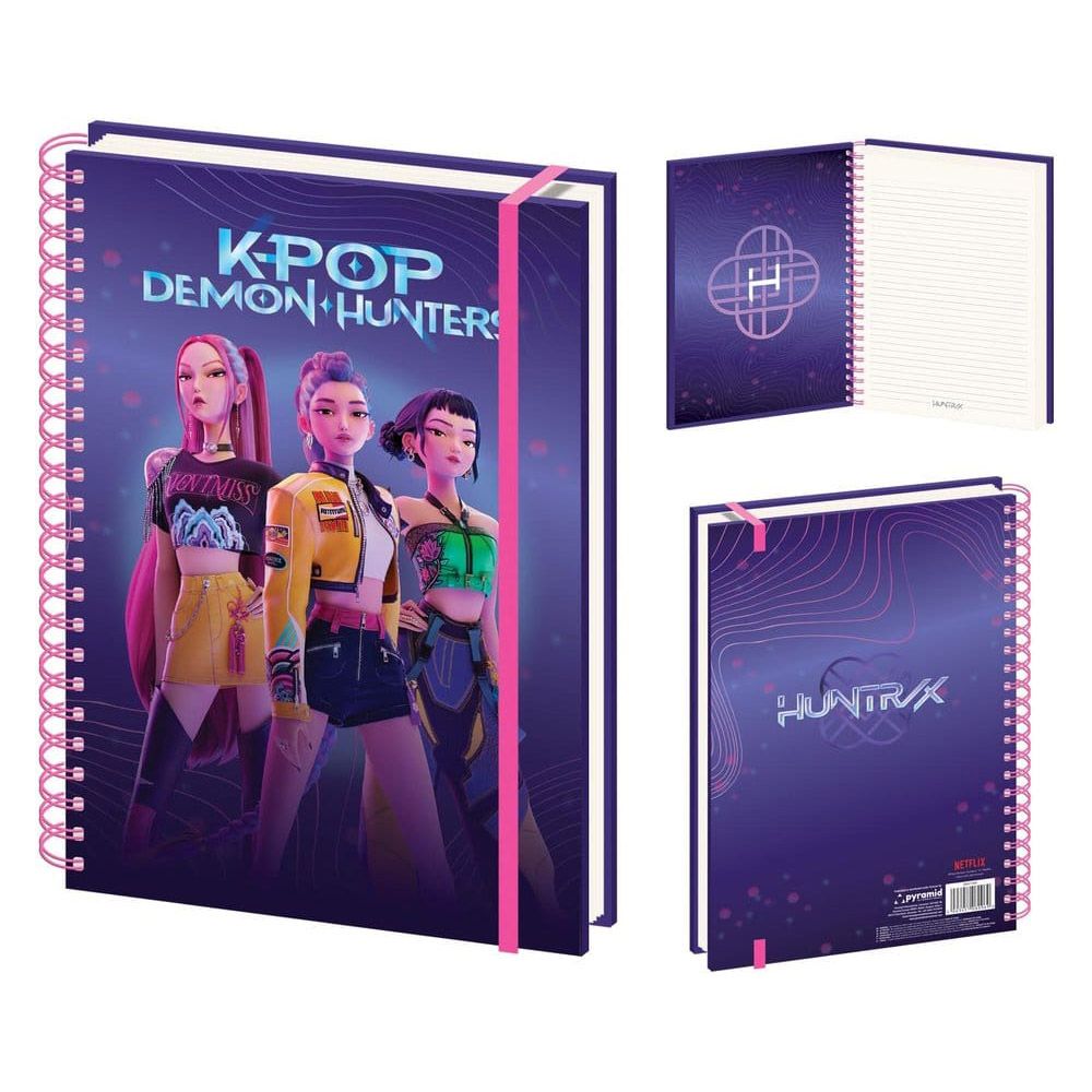 Τετράδιο Σπιράλ Α5 με Σκληρό Εξώφυλλο 3D (HUNTRIX) K-POP DEMON HUNTERS