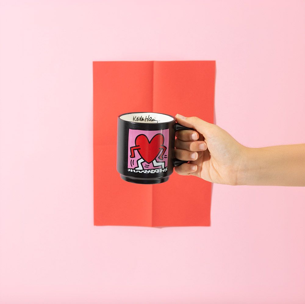 4 Mugs Set in Metallic Display KEITH HARING
