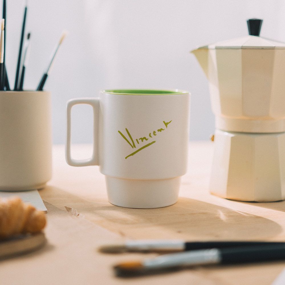 Premium Mug 350ml VAN GOGH MUSEUM Yellowish-green