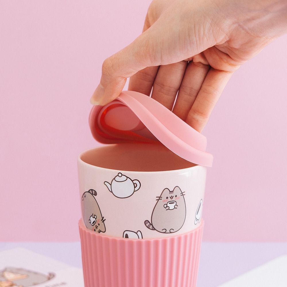 Κεραμική Κούπα Ταξιδιού 400ml με Καπάκι PUSHEEN Moments Collection