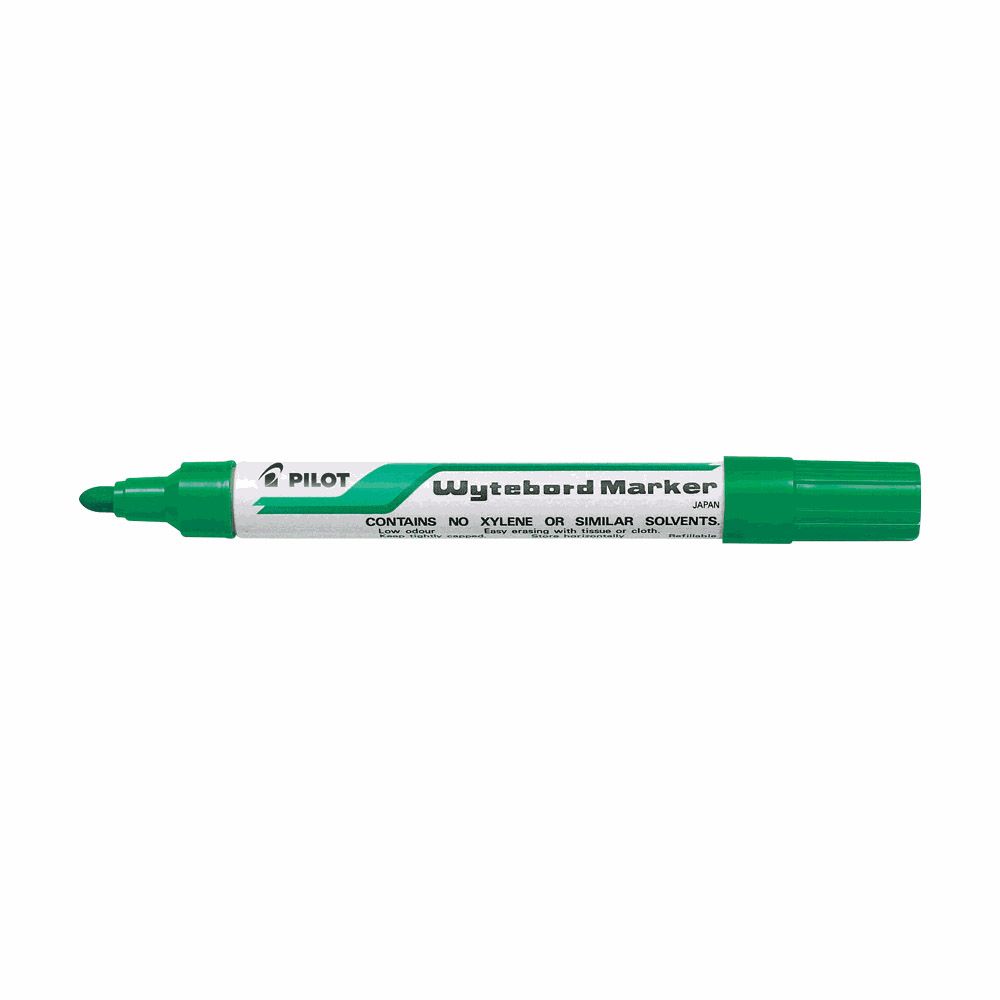 Whiteboard Marker Medium PILOT WYTEBORD Green, Pack of 12pcs