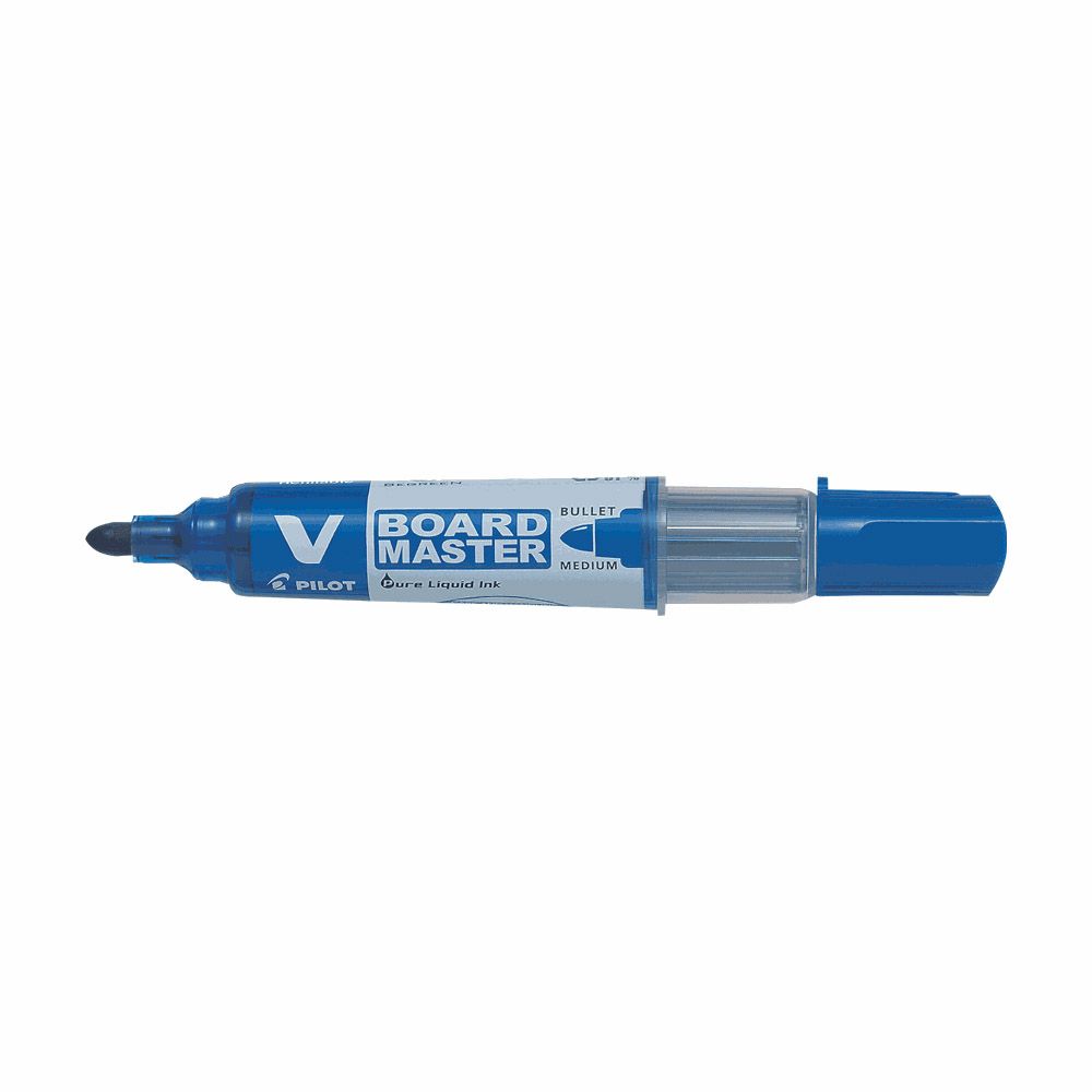 Μαρκαδόρος Ασπροπίνακα PILOT V-BOARD MASTER Μπλε Medium, σε Κουτί 10τμχ