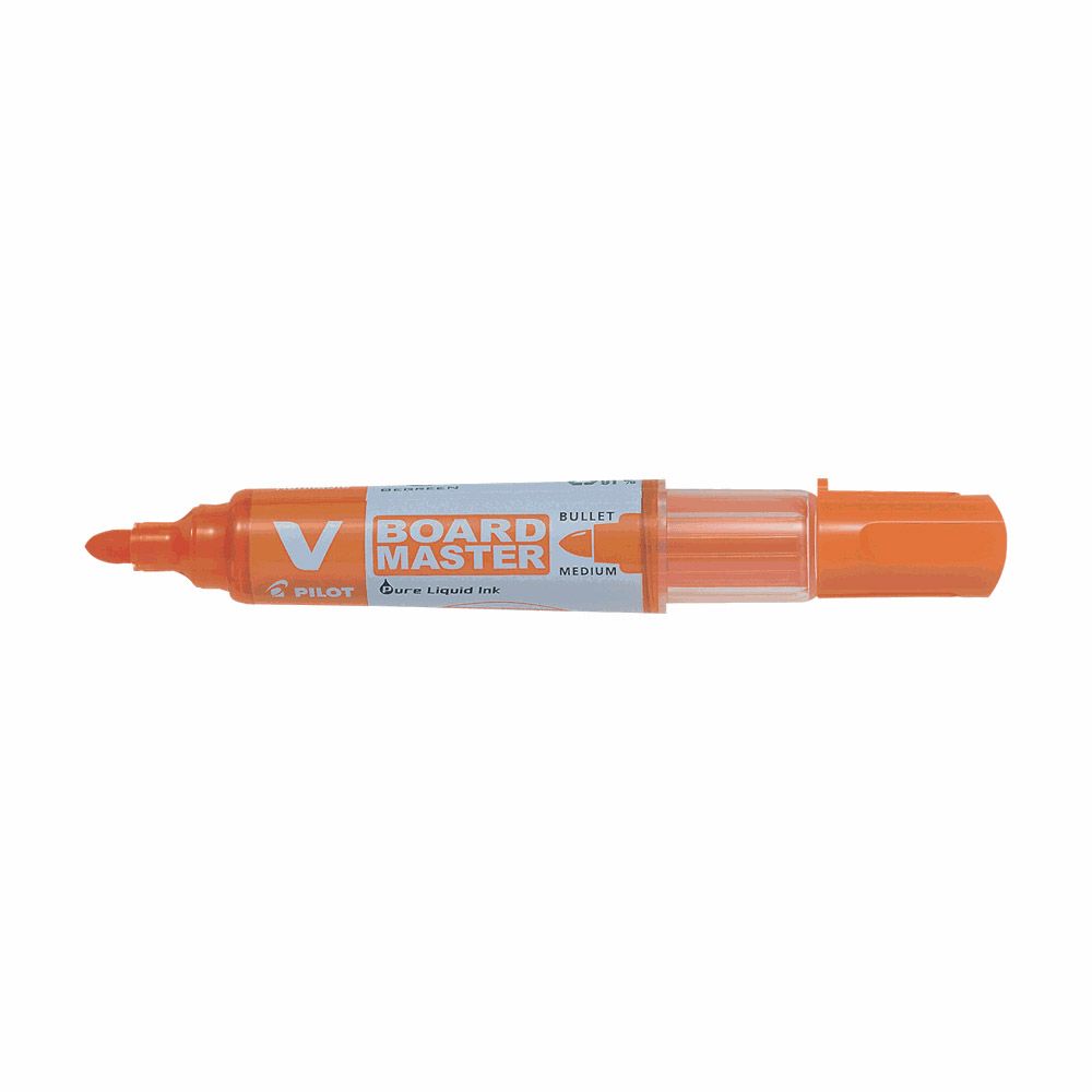Whiteboard Marker Medium PILOT V-BOARD MASTER Orange, Pack of 10pcs