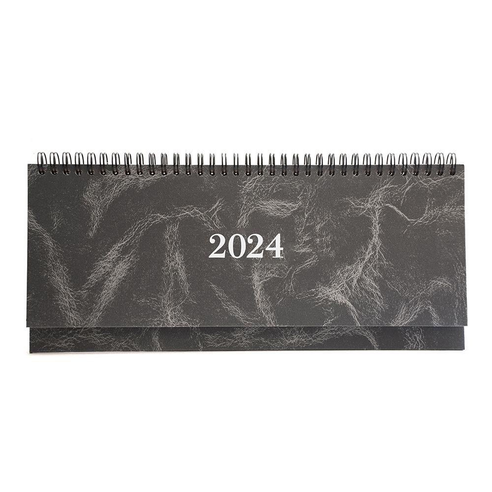 Weekly Planner 2024 30Χ13 Spiral Marble Gray