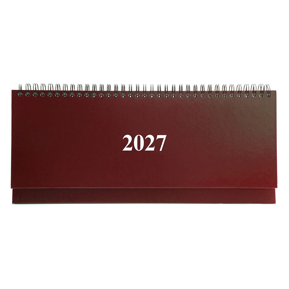 Weekly Planner 2027 30Χ13 Spiral Burgundy