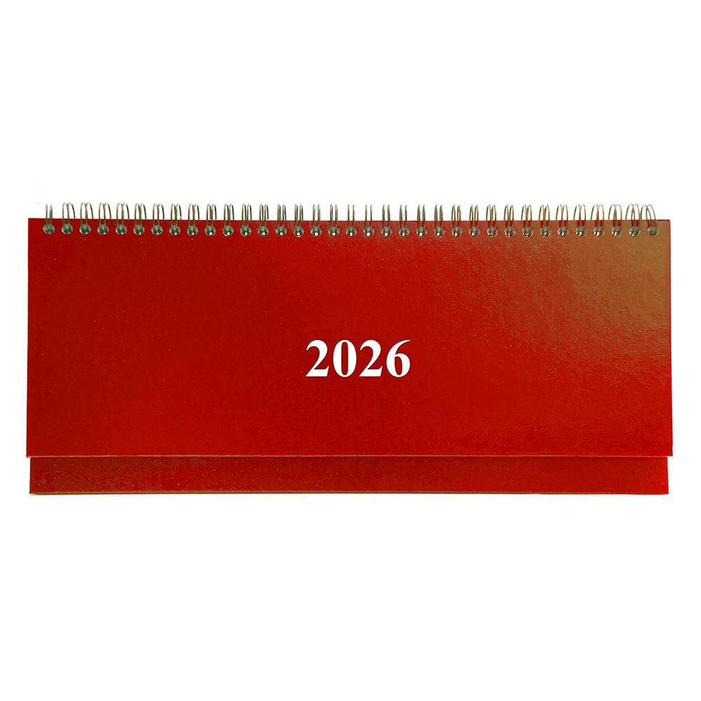 Πλάνο Εβδομαδιαίο 2026 30Χ13 Σπιράλ Κόκκινο