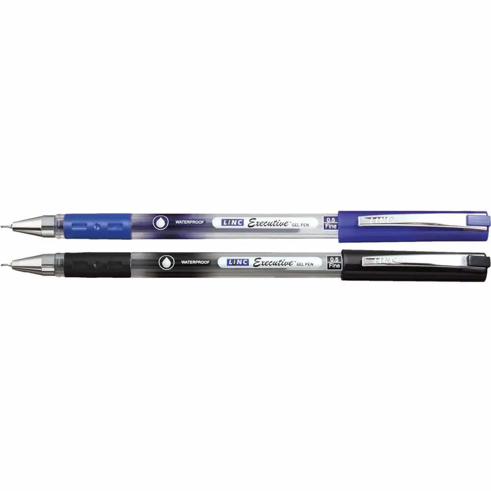 Gel pen LINC Executive/black, box 12pcs